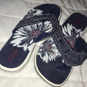 Clark’s flip flops